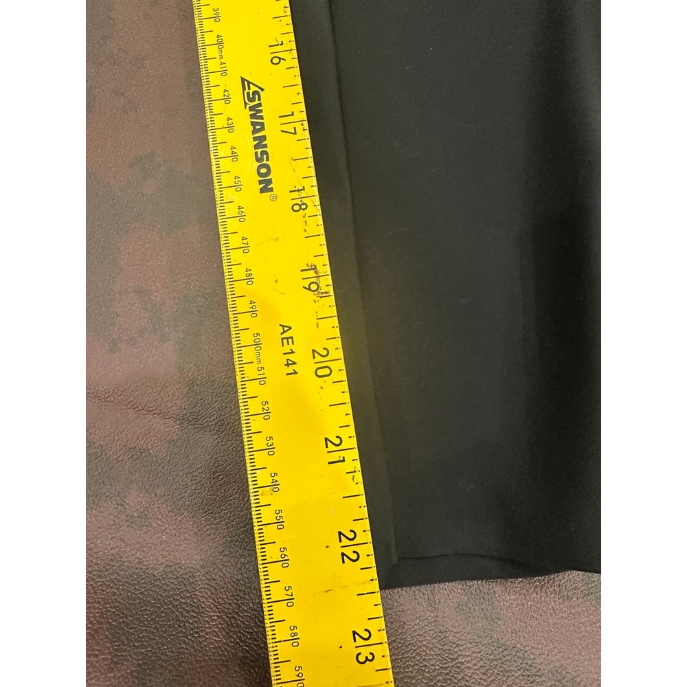 Athleta Brooklyn Wide Leg Crop Pants Black W 10 Side Zip High Rise Seam Front - Picture 10 of 10